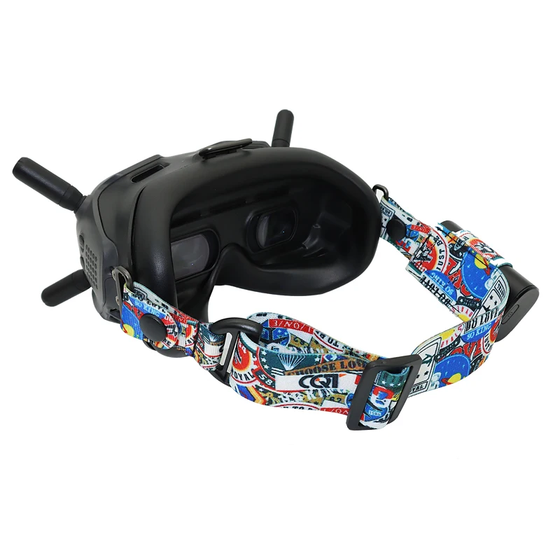 

Cartoon Headband for DJI FPV Flight Video Glasses V2 Graffiti Fixed Strap Replacement Head Band Drone Accessories Wholesale