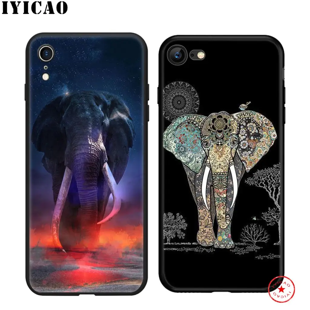 Мягкий силиконовый чехол IYICAO с милыми животными для iPhone 11 Pro Xr Xs Max X или 10 8 7 6 6S Plus 5