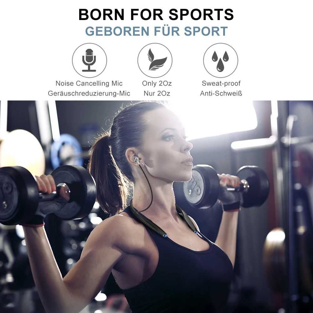 ZEALOT H7 Bluetooth Headphones with Magnet Wireless Headset Neckband Sport Waterproof Earphone Microphone for Mobile Phones | Электроника