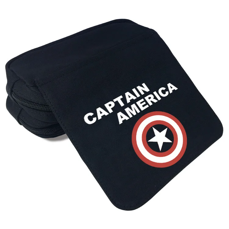 Disney Карандаш Чехол Капитан Америка Железный человек сумка для карандашей с