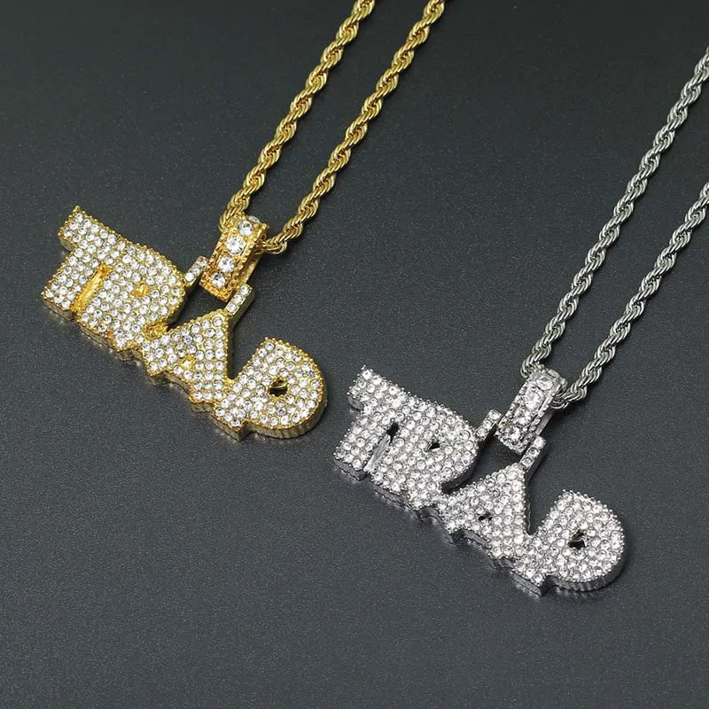 MISSFOX TRAP CZ оригинальная подвеска персонализированная уличная мода стиль хип хоп