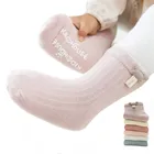 3 парлот Детские носки для новорожденных, детские носки, гольфы, хлопковые носки-тапочки Демисезонный для маленьких мальчиков противоскользящие носки для малышей