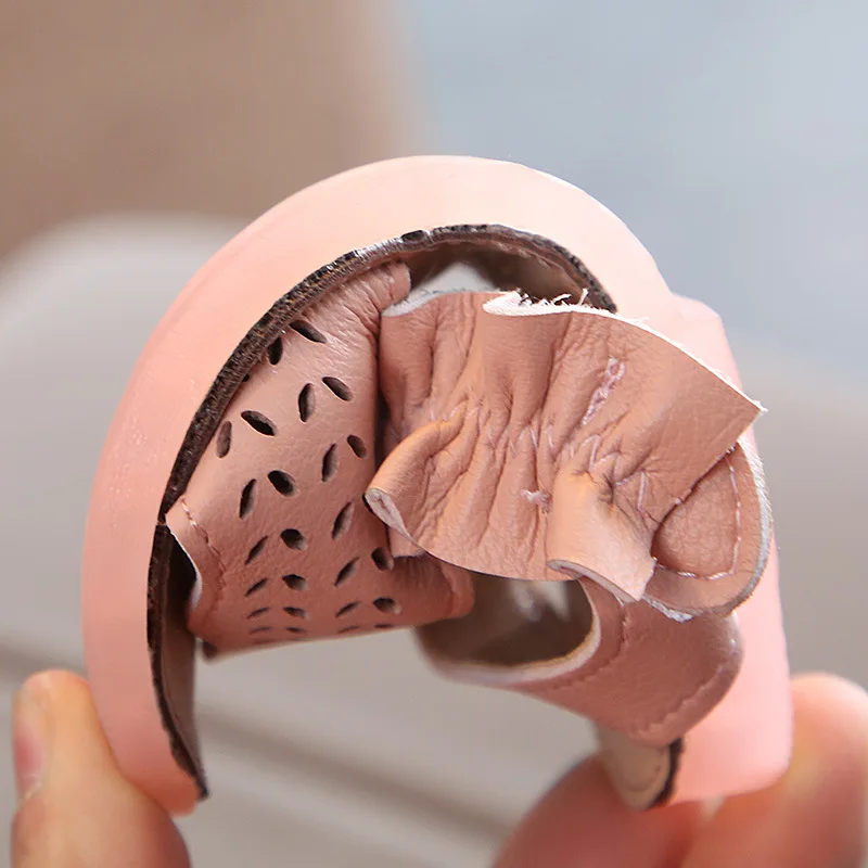 Детские сандалии для девочек летняя детская одежда Женская кожаная обувь милые с