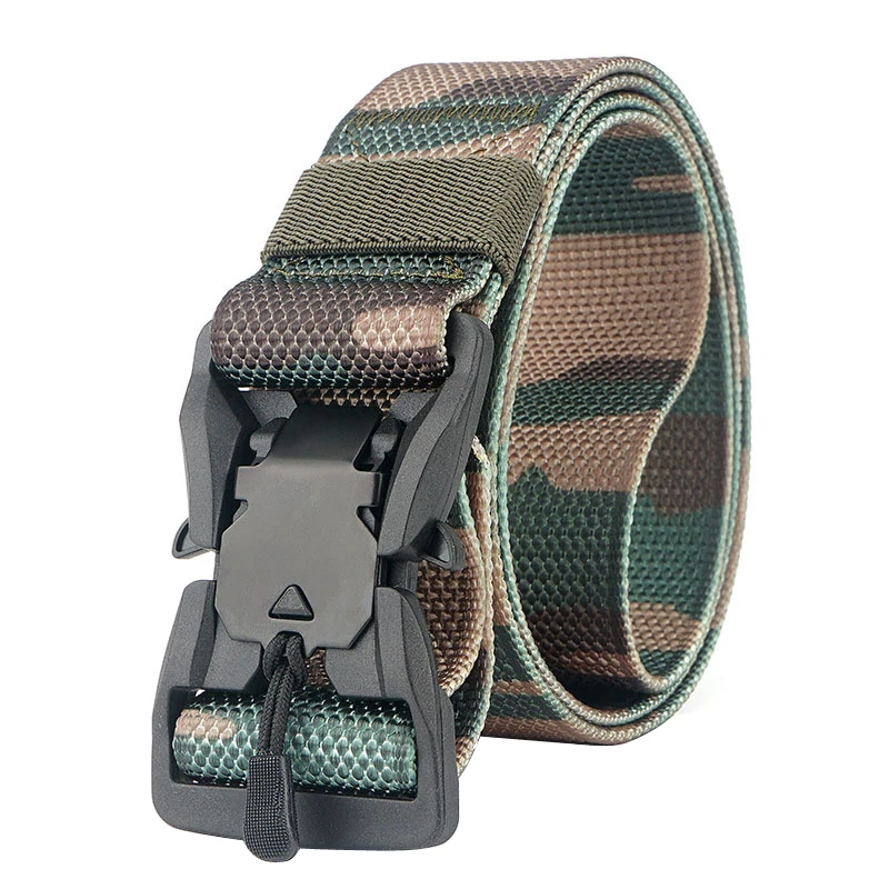 Новый тренд пояса с вставкой из нейлона, пряжкой на мужском поясе, спортивными тактическими военными поясами, тактической тканью 125 см.