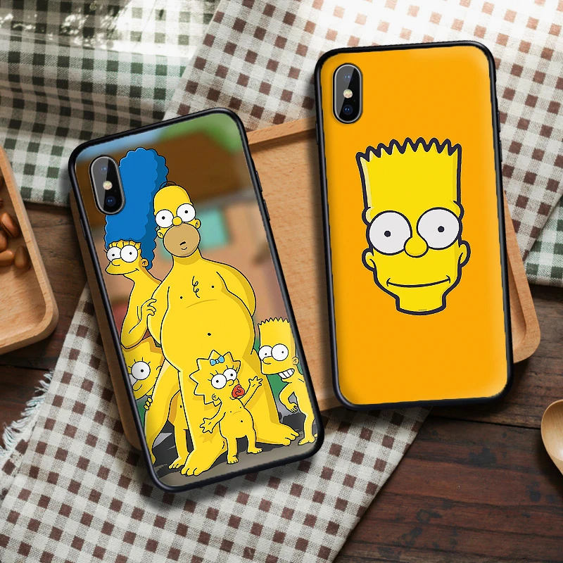 Забавный Симпсоны Мягкий чехол из ТПУ для Apple iPhone X XR XS MAX 5 5S 5C SE 6 S 7 8 Plus ipod touch