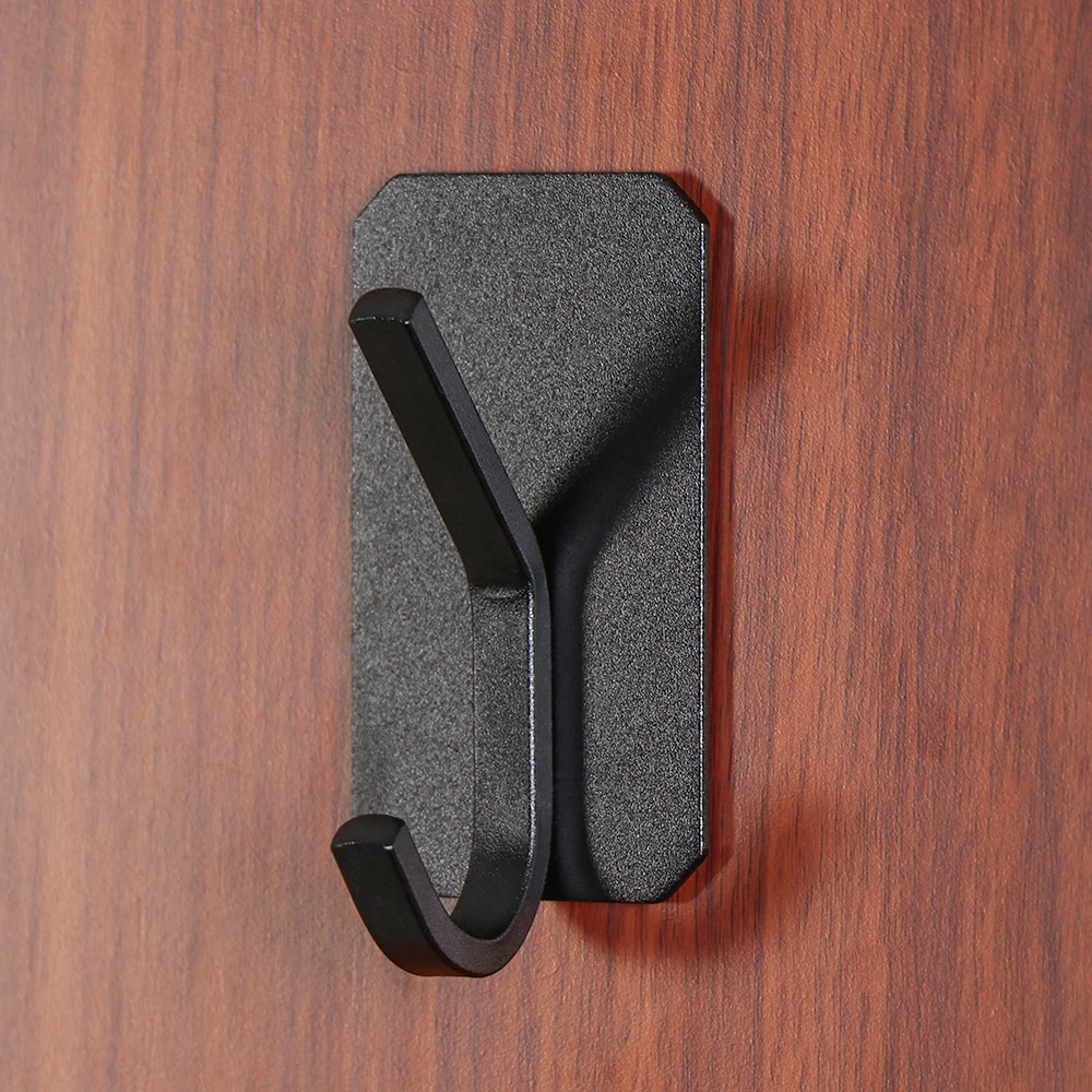 Серебристые черные клейкие крючки 304 из нержавеющей стали клеящиеся вешалка для