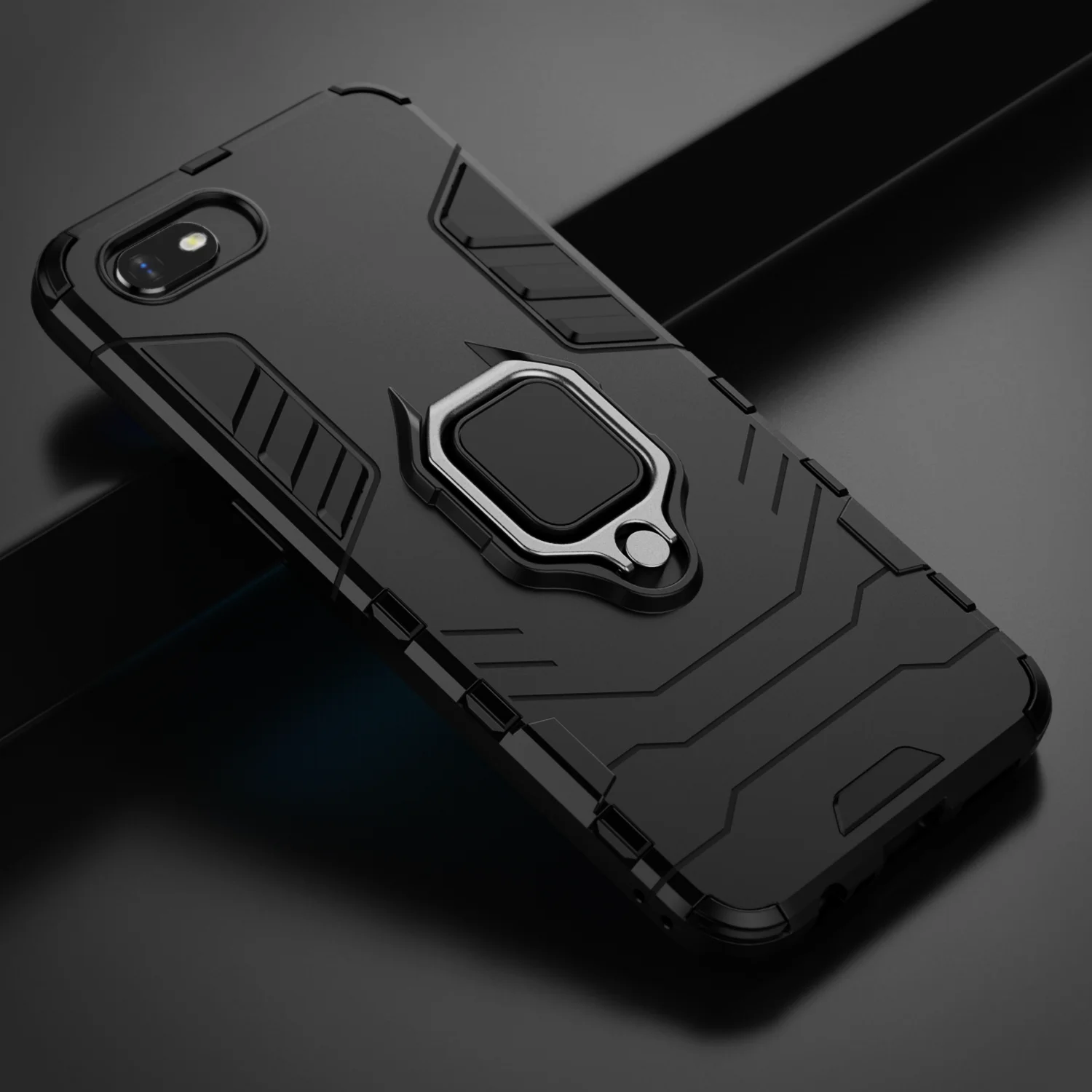 

For Cover OPPO A1k Case CPH1923 Magnetic Finger Ring Holder Armor Cover For OPPO Realme C2 Case For OPPO A1k / Realme C2 RMX1941