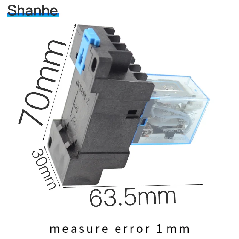 Силовое реле MY3NJ миниатюрное 11 контактов флуоресцентная база | Строительство и