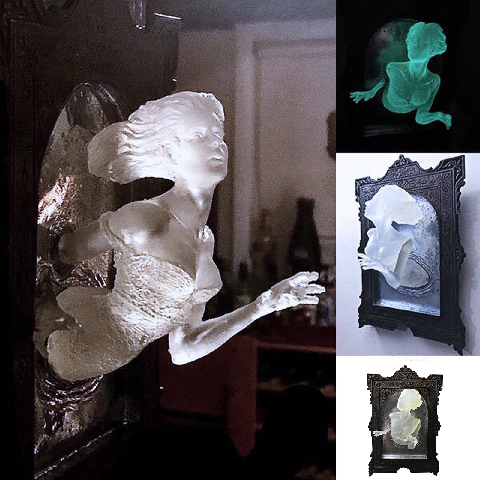 

Настенный декор на Хэллоуин, светящийся призрак, украшение из смолы, декоративный кулон для дома, офиса, магазинов