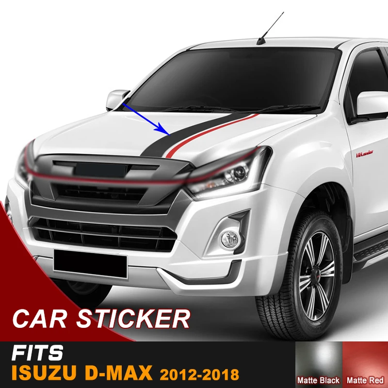 Dmax капот автомобиля стикер внедорожник виниловая графика для dmax 2012 2013 2014 2015 2016 2017