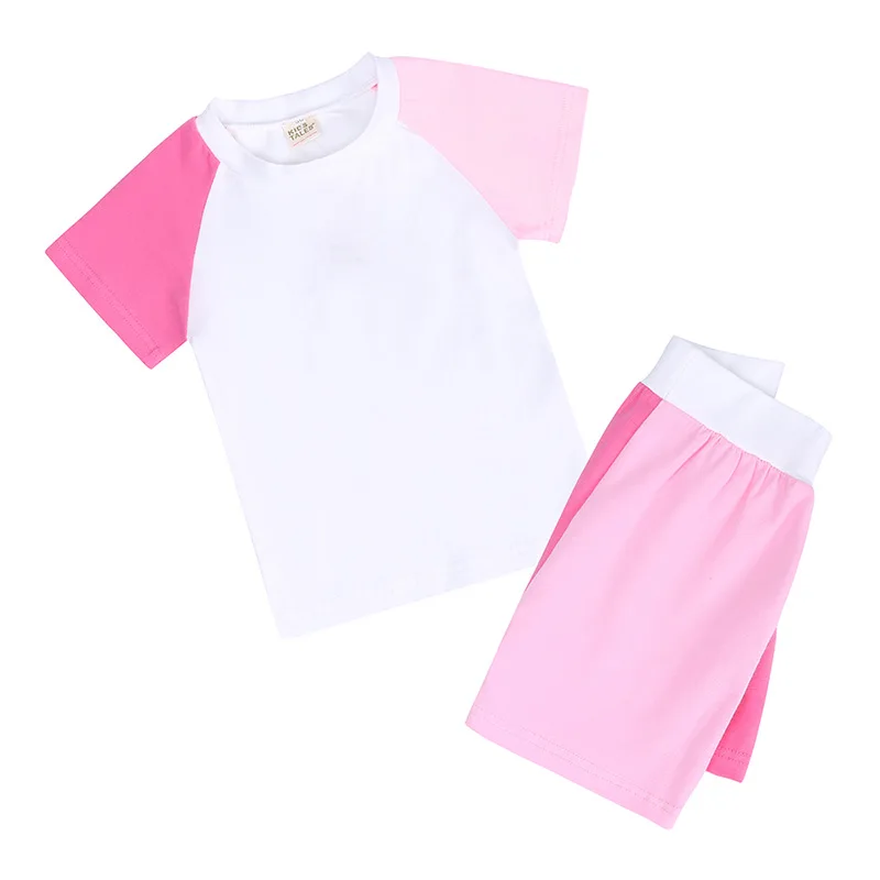 

New Baby Boys Casual Fashion Clothing Sets Summer Solid Blank Children's T Shirt Shorts 2 Pcs Suit Kids Boys Set