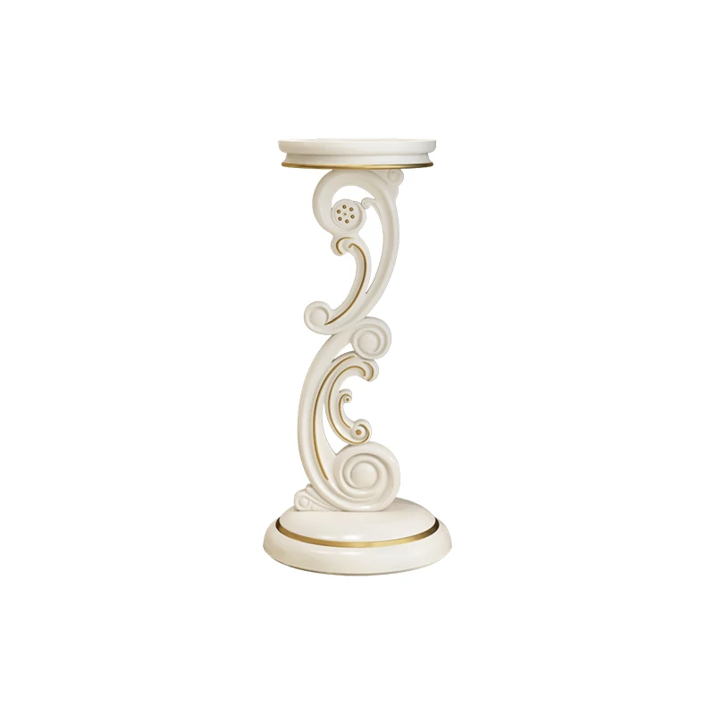 

Стойка для цветов в Европейском стиле, многослойная подставка для цветов из твердой древесины, для гостиной, цвета слоновой кости, белого цв...