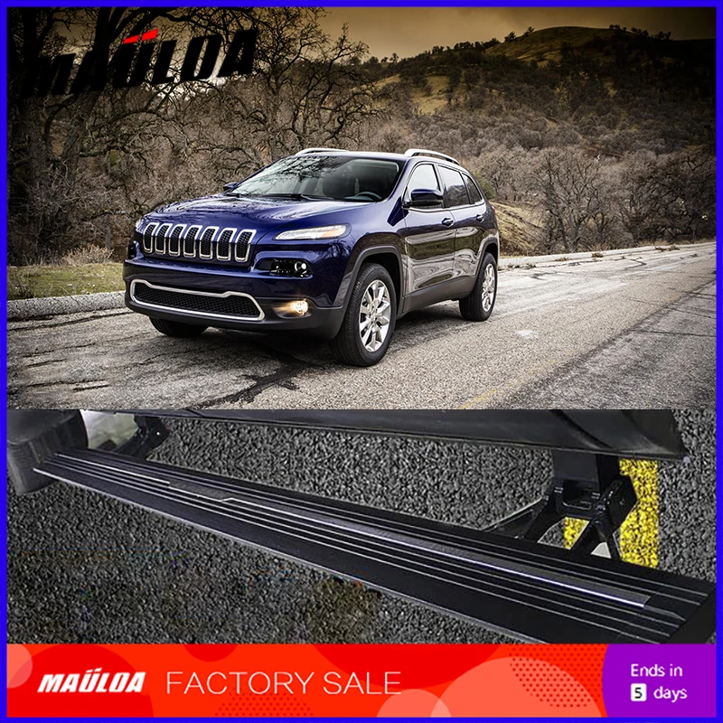 

Car Accessories High quality aluminium alloy Automatic scaling Electric pedal side step running board for Cherokee 2015