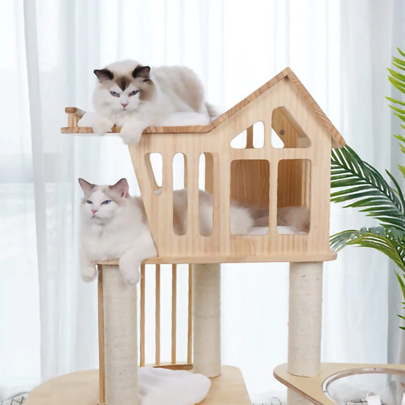 

Скребок для кошек Sisal, многослойная Когтеточка из массива дерева, в виде капсулы, для скалолазания