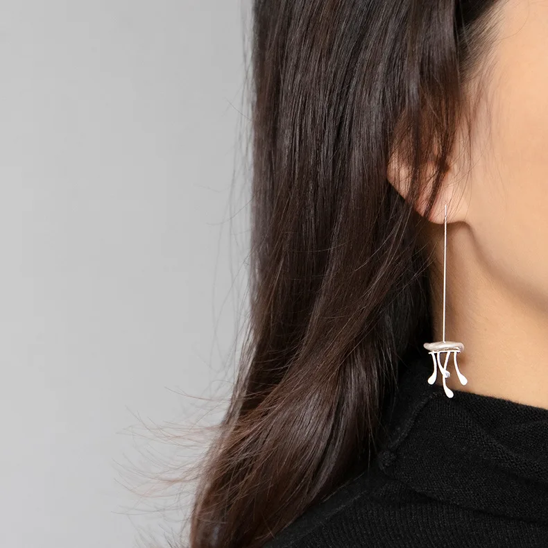 

Girlfriend Jewelry Exquisite Earrings Christmas Gift Earrings Pearl Personality S925 Sterling Silver Female Earrings