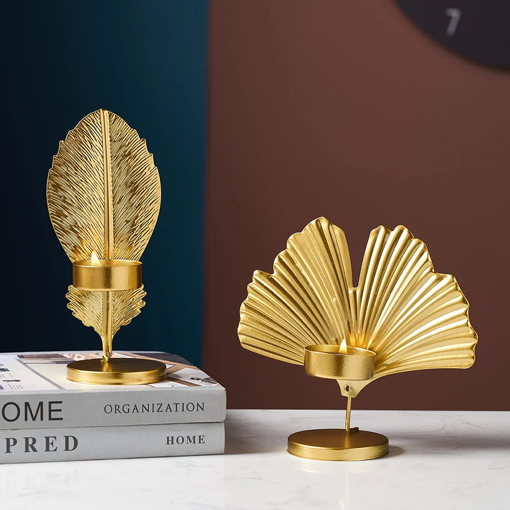 Золотой подсвечник золотой для вечерние ринки свадьбы настольное украшение