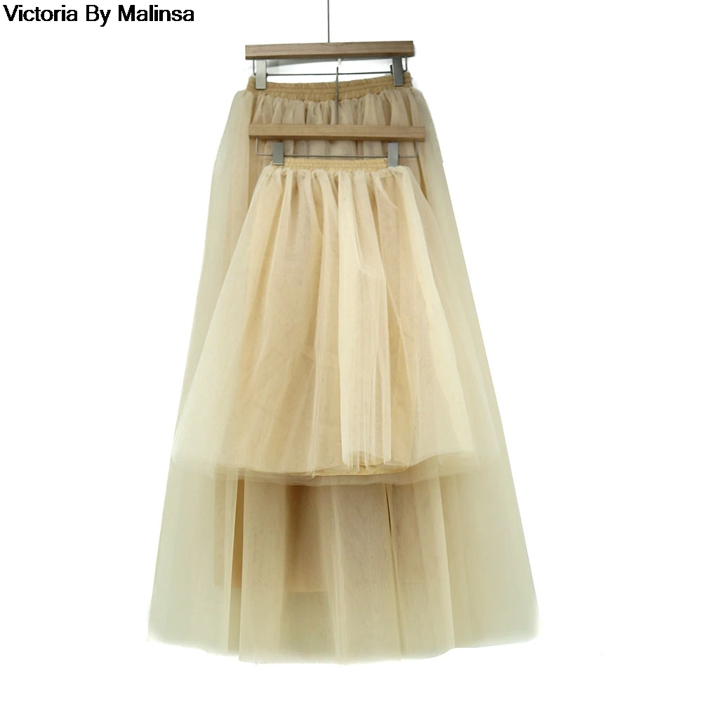 Юбка из тюля для мамы и дочки на заказ До Колена Для девочек в стиле ампир Большие