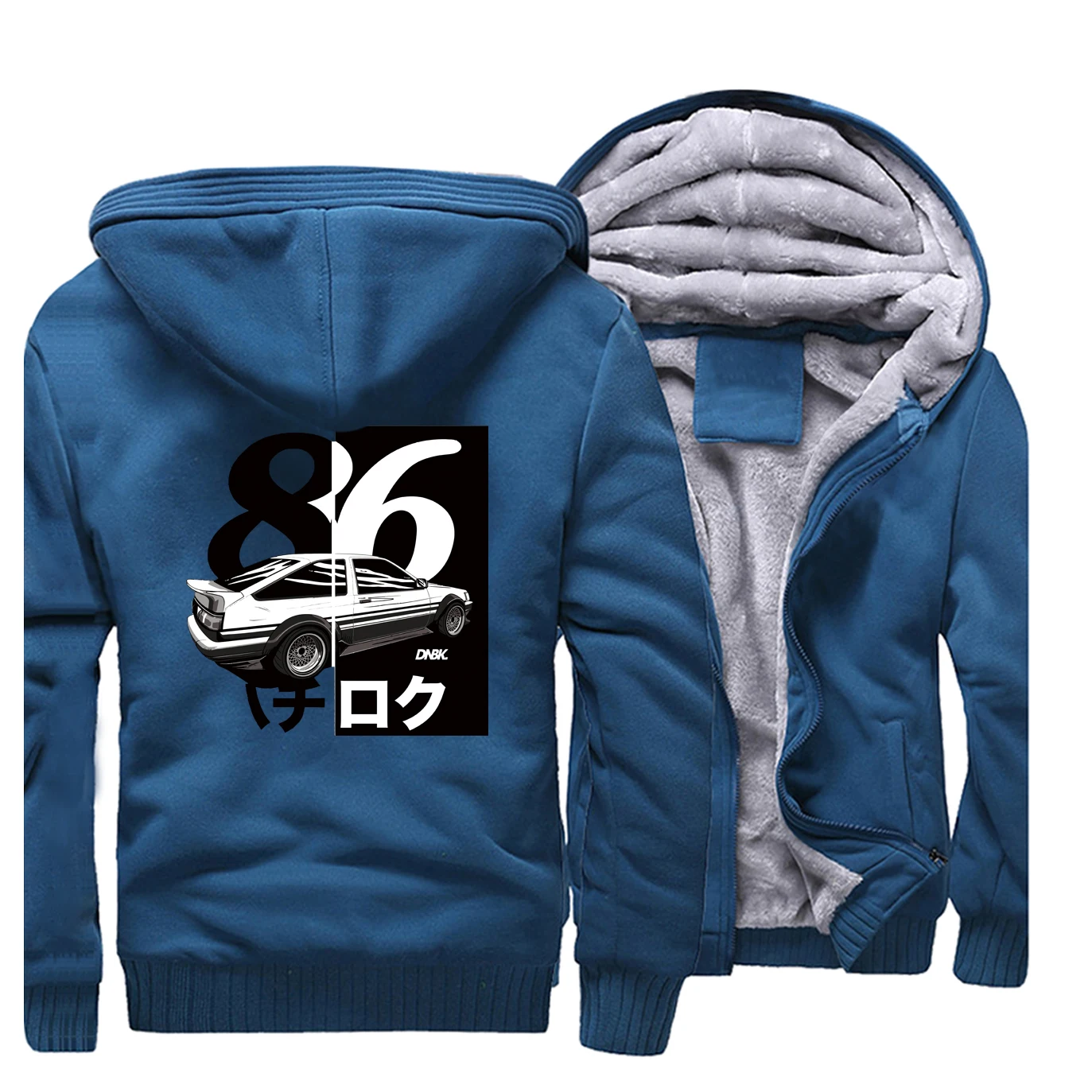 

AE86 Initial D Japanese Anime Coat Men Drift Print Thick Hoodies Sweatshirt Fashion Casual Raglan Zipper Jacket Men Streetwear