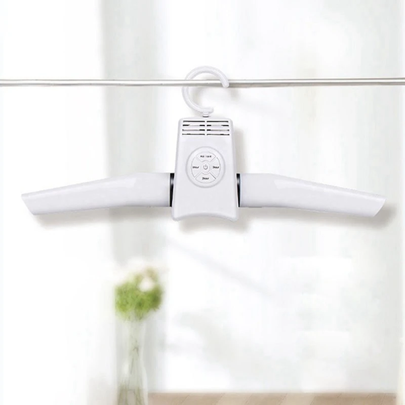 

Multi-Function Household Travel Clothes Hanger Folding Dryer Portable Timing Shoes Dryer Hot Cold Wind Drying ,US Plug