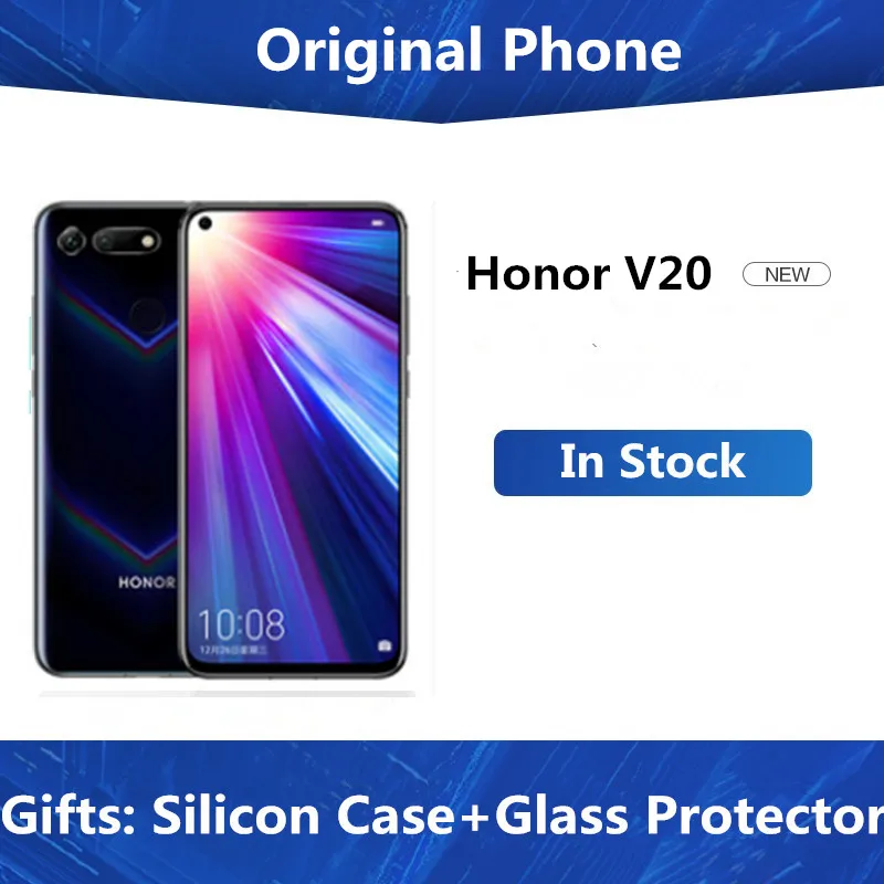 Original Honor View 20 Smartphone V20 Android 9 6GB/8GB RAM 128GB/256GB ROM Support NFC Fast Charge Mobile Phone|Смартфоны| |