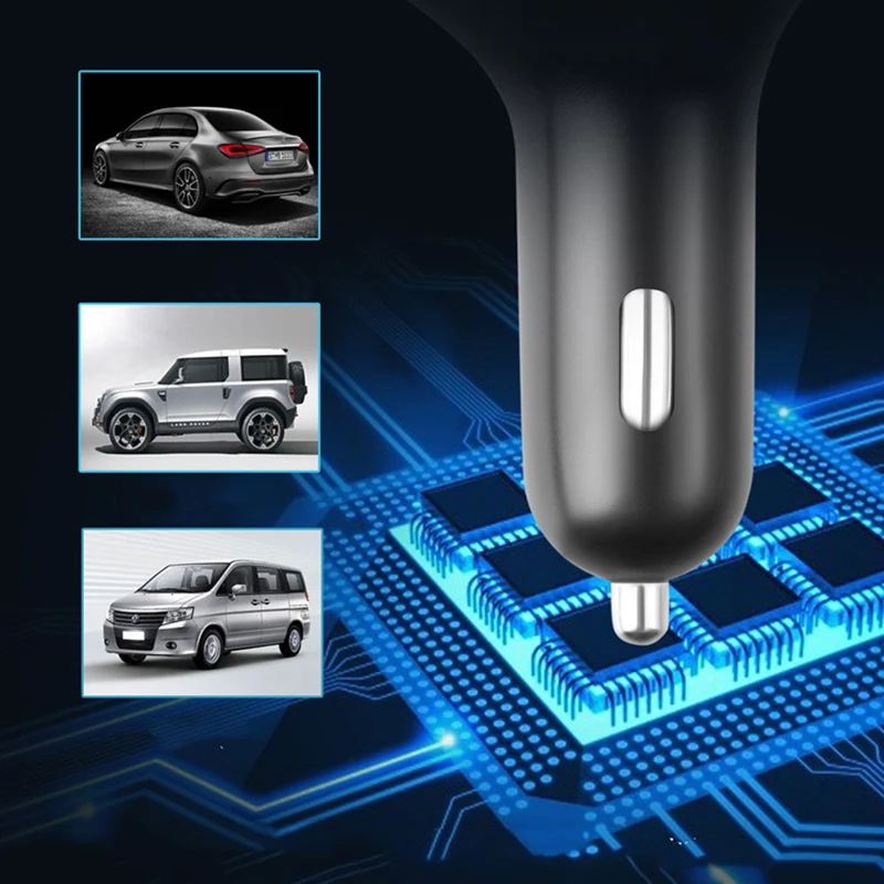 

2020 new Bluetooth 5.1 In-Car Wireless FM Transmitter MP3 Radio Adapter Car Kit 2 USB Charger