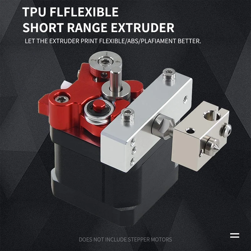 

3D Printer Extruder Retrofit Kit TPU Flexible Filament Short Range Extruder for ABS/PLA/PETG/Soft 1.75mm Filament