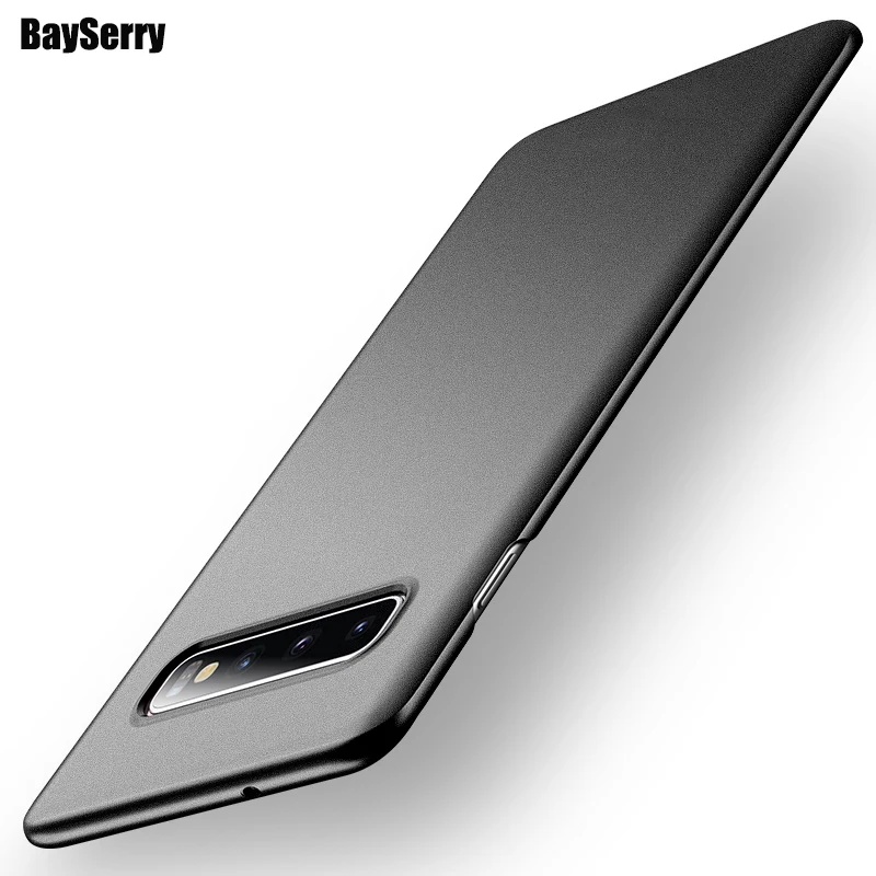 Тонкий черный чехол для Samsung Galaxy S20 10 S9 S8 Plus ультрасиликоновый матовый Note 9 8 S7Edge из