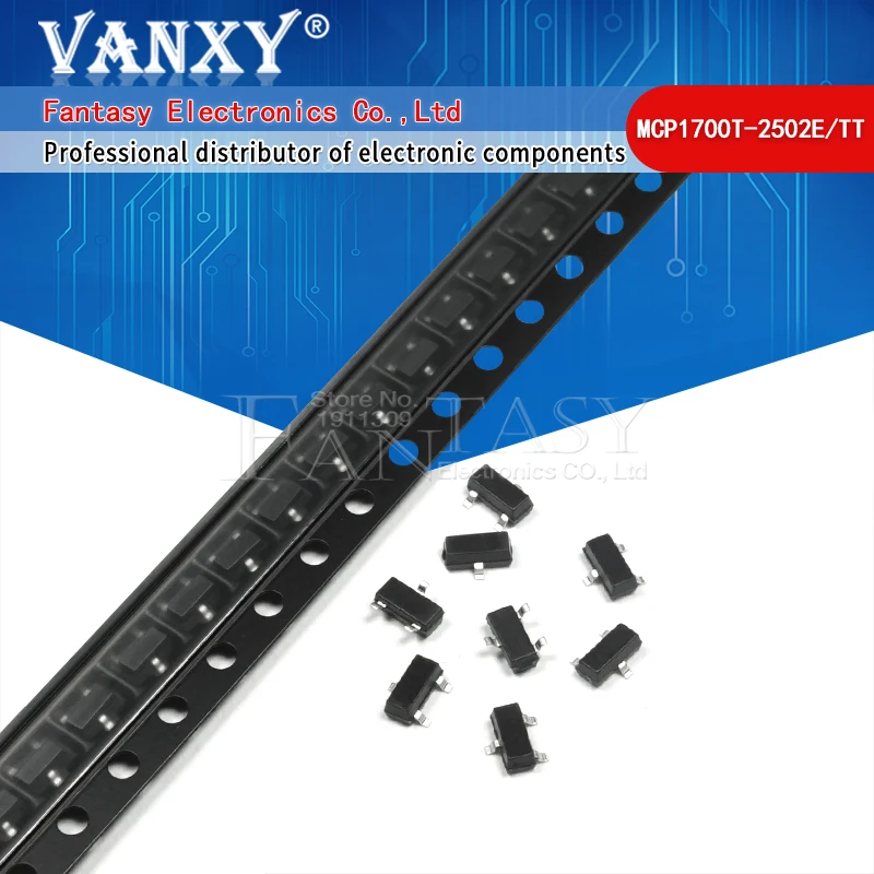 

10PCS MCP1700T-2502E SOT23 MCP1700T-2502 MCP1700T SOT MCP1700T-2502E/TT