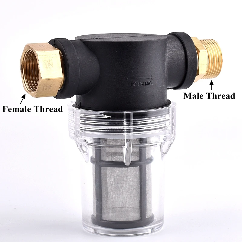 1/2 3/4 Inch Garden Water Pipe Filter Pressure Washers Pump Inlet Watering Irrigation Brass Connector Aquarium Strainer | Дом и сад