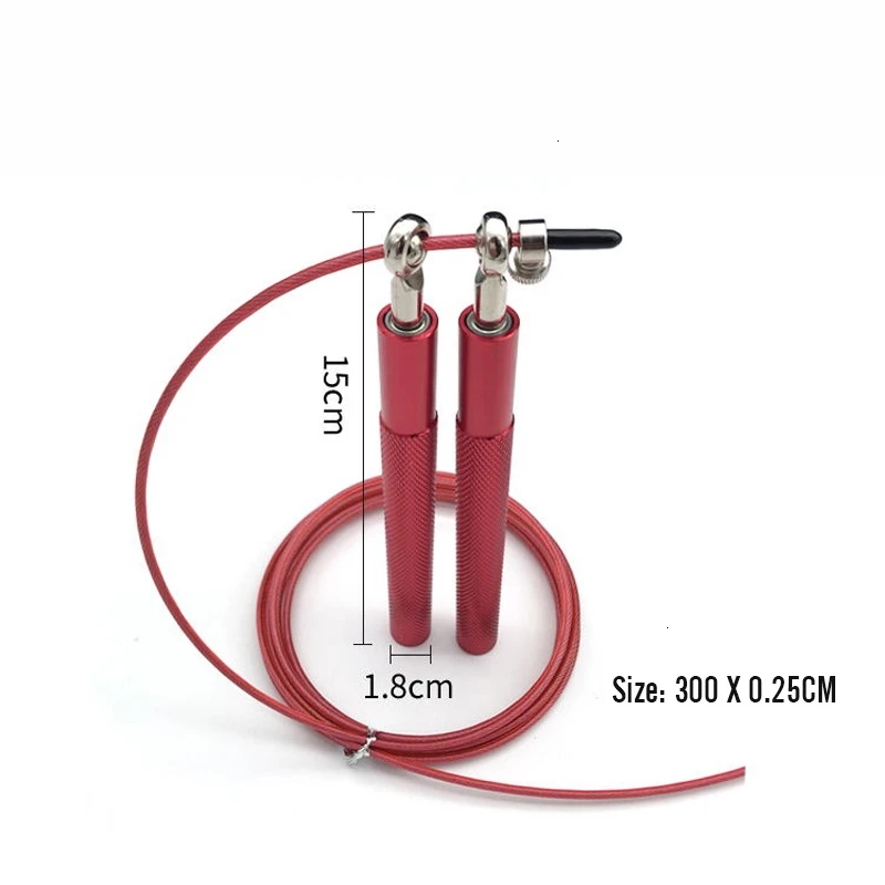 Hot Jump Rope Wire Ropes 3 Meters Adjustable Speed Skipping For Gym Workout Fitness Equipment Fit Exercise Competition | Спорт и