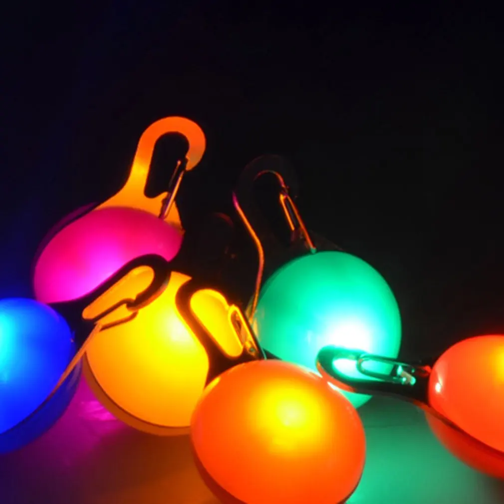 Ожерелье с милой собакой светящийся в строительстве круглые подвески мигающий