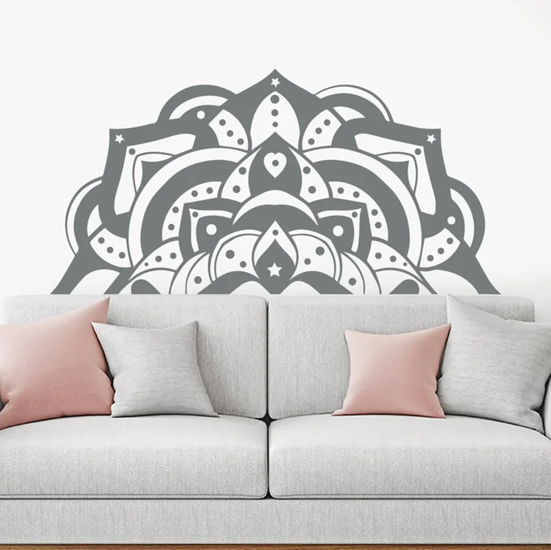 

NEW Hand Painted Mandala Wall Decal Sticker Meditation Decor- Mandala Decal Large Wall Decor Living Room Bedroom Yoga C15-06