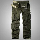 Мужские модные повседневные брюки-карго Four Seasons в стиле сафари с несколькими карманами, уличные хлопковые мужские брюки-карго в стиле хип-хоп