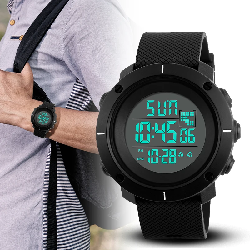 

Outdoor Sport Watch Men Multifunction Chronograph 5Bar Waterproof Alarm Clock Digital Wristwatches Reloj Hombre