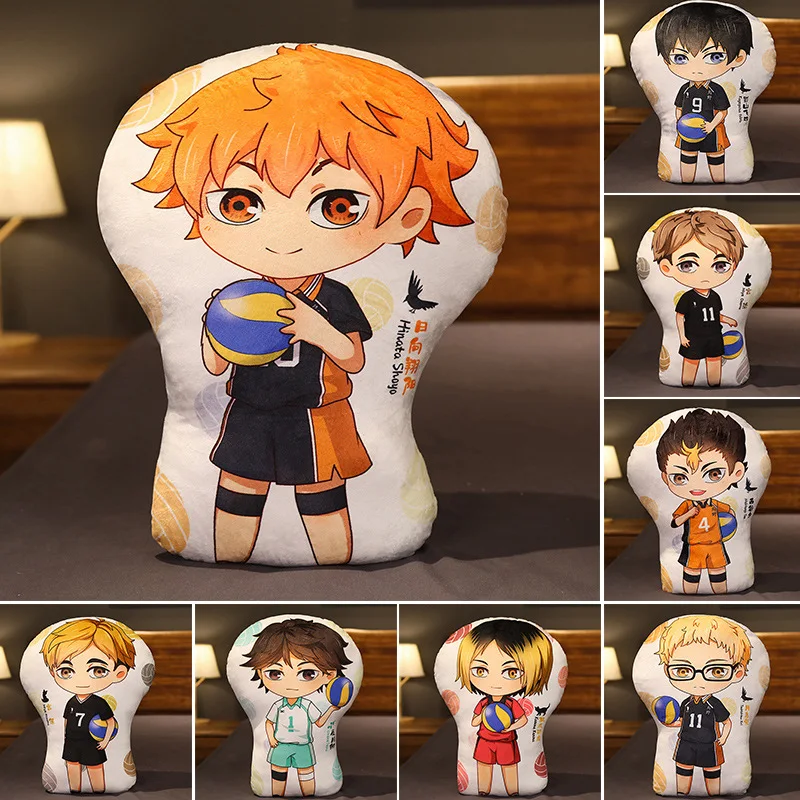 

Anime Haikyuu!! Plush Pillow Haikyuu!! Hinata Shoyo Tobio Kageyama Figure Doll Keychain Cartoon Pillows Soft Stuffed Toys