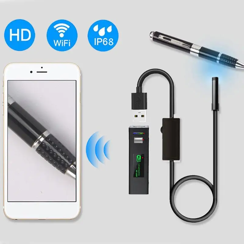 Прочная Wi Fi Ушная ложка бороскоп HD эндоскоп мобильные телефоны мониторинг