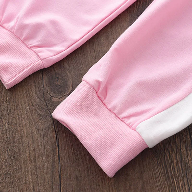 2Pcs Baby Girls Boy Clothing Sets Fall Toddler Sport Clothes T-shirt Tops Pants Suits Costume Outfit Suit Children Tracksuit