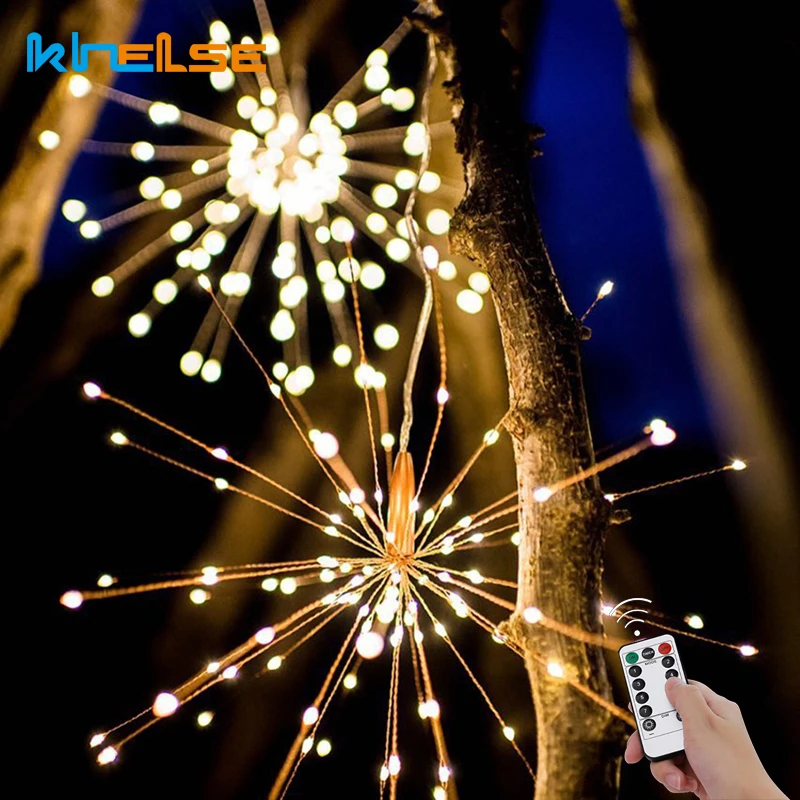 Гирлянда Рождественские огни Открытый водонепроницаемый фейерверк Фонарик