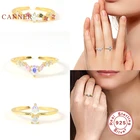 Автоклав кольца с фиолетовыми цирконами для Для женщин девочек 925 Серебряное кольцо 2021 трендовые кольца, ювелирные украшения парные кольца оптом в минималистском стиле