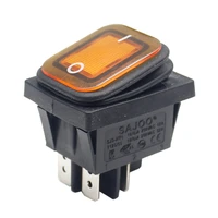 with lamp waterproof 4 pin on off sealed rocker switch dpdt ip65 vde cul kc cqc certification