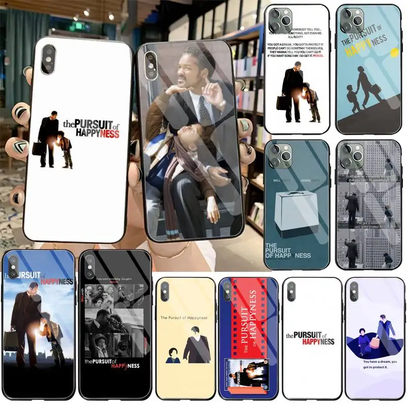 

The Pursuit of Happyness Phone Case cover Shell Tempered Glass For iPhone 11 Pro XR XS MAX 8 X 7 6S 6 Plus SE 2020 case