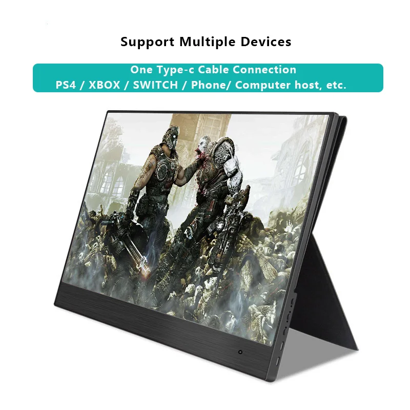 Портативный монитор 13,3 ''4K lcd HD HDMI usb type C Дисплей для ПК ноутбука телефона PS4-switch-XBOX 1080p игровой монитор ips экран