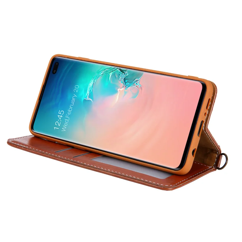 Винтажный кошелек с откидной крышкой для samsung S10plus, крепкий Магнитный кожаный чехол для Galaxy S8, S9, S10 Plus, S7 Edge, Note 9, 8, чехол Etui