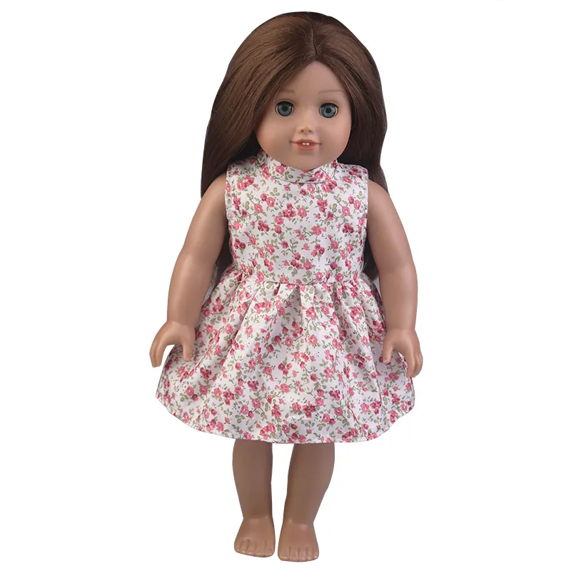 5 цветов, Кукольное платье принцессы, кукольная одежда для детей 43 см, розовое платье для новорожденных, 18 дюймов, платье для девушки куклы