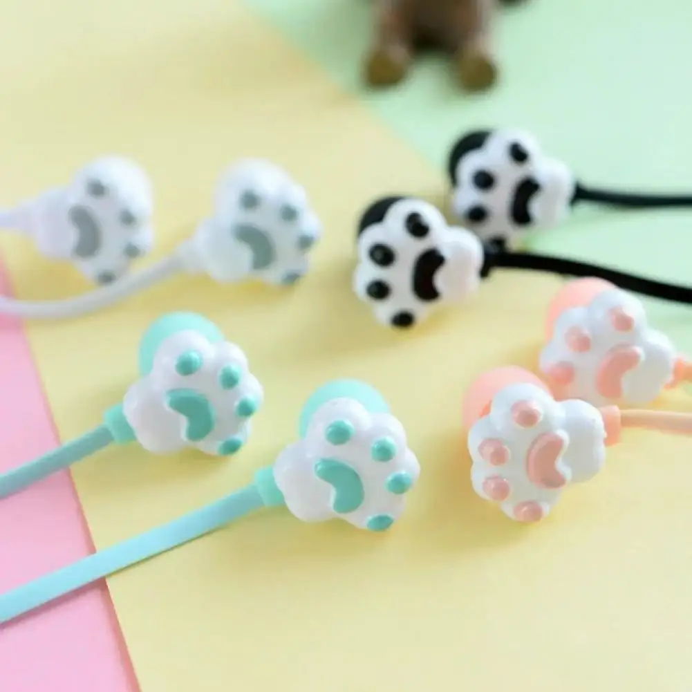 

2020 New Lovely Creative Cartoon Cute Cat Claw 3.5mm Jack Wired In-ear Headphones Childs Earphone With Mic for IPhone Xiaomi