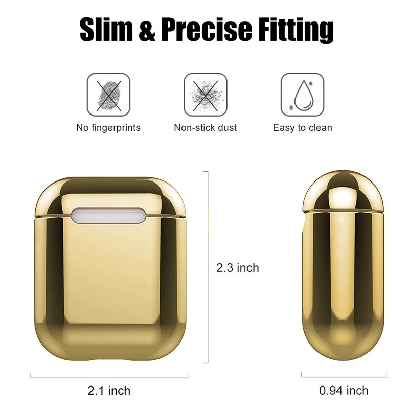 Чехол для Airpods Pro 2 1 чехол наушников с гальваническим покрытием Air Pods Aipods 3 защитный