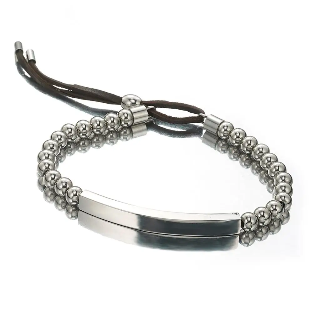 

6 мм Ювелирные изделия из нержавеющей стали подвески бусины браслеты и браслеты для мужчин femme Подарки для женщин Женский браслет в виде цеп...