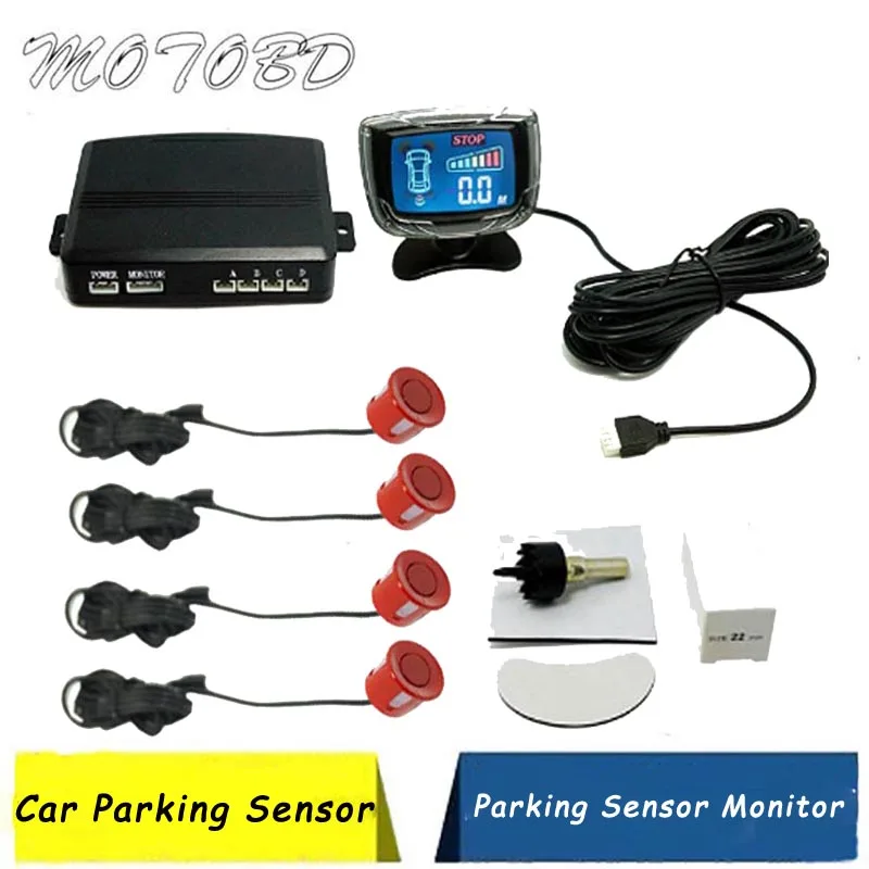 Авто Сенсор s ЖК-дисплей Дисплей зуммер радар заднего хода комплект