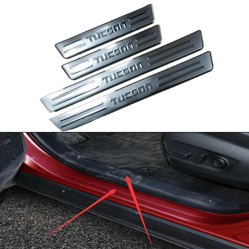 

Gxmpan For Hyundai Tucson Stainless Steel Welcome Pedal Threshold Bar Modification 2006-2015 Car accessories Car styling