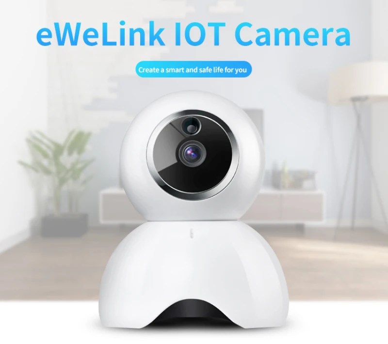

EWeLink APP Camera Smart IOT HD Camera Reomotely Viewing 720P One Million Pixel Smart IP Camera Desktop Placement